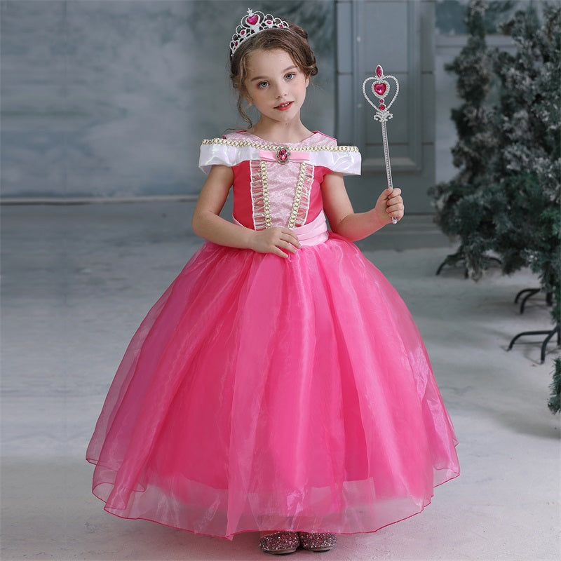 Fantasia Moana Infantil Vestido de Festa Aniversário Princesa