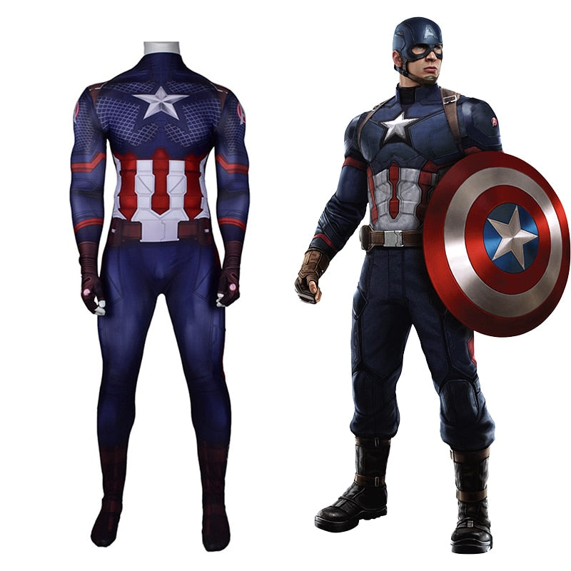 Fantasia Capitão America E Esqueleto Halloween Infantil - Loja