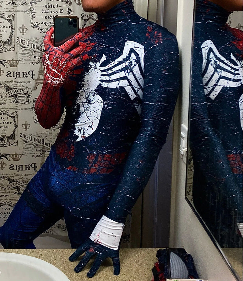 Cosplay Spiderman Segunda Pele Traje Zentai