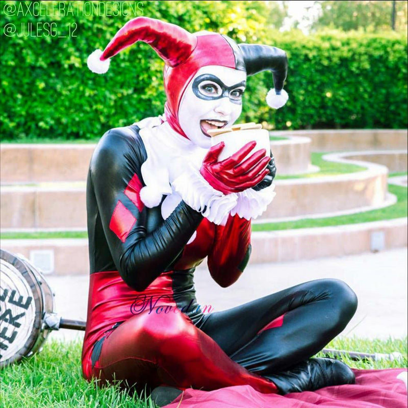 Fantasia Adulto Arlequina Harley Quinn Spandex