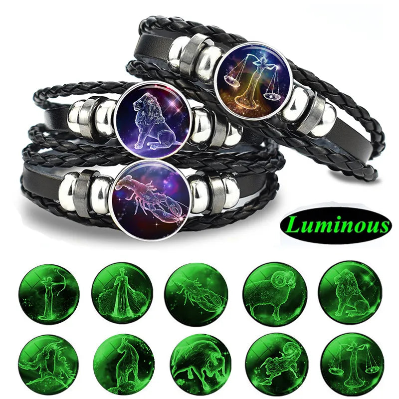 Pulseira do Zodíaco Luminosa: Sua Jóia Celestial para Estilo e Mistério