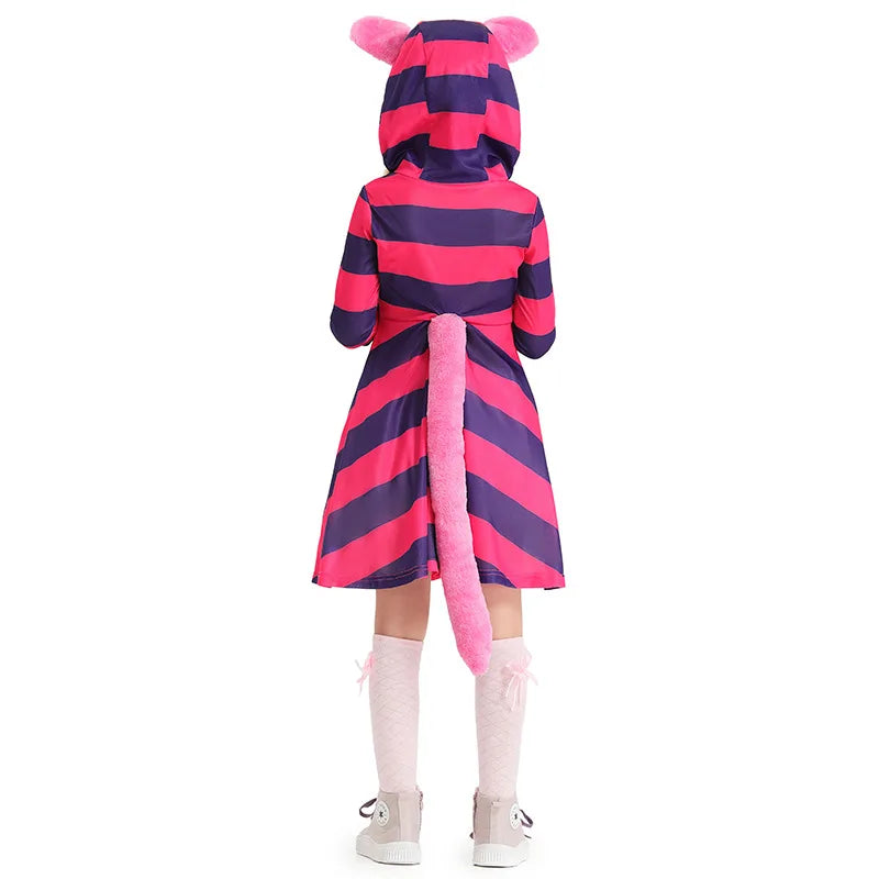 Fantasia Infantil de Gato Cheshire Roxo