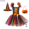 Traje de Bruxa Infantil para Halloween