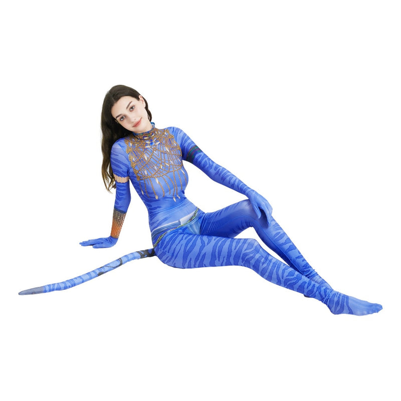 Avatar Cosplay terno com cauda