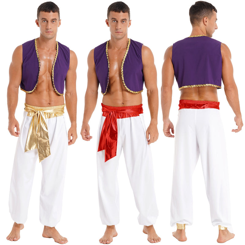 Preços baixos em Traje Completo Fantasias Aladdin para Homens