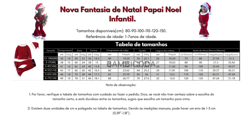 Fantasia Papai Noel Infantil